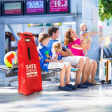 Transporttas kinderwagen (rood, klein) - reistas/beschermhoes vliegtuig - buggytas 120 x 37cm