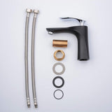 Badkamer Wastafelkraan Enkele Handgreep Chroom 1 Gat Mount Body Zwart Wastafelmengkraan Toilet