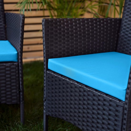 Tuinstoelkussen voor rotanstoel, lichtgewicht reservemeubelkussen, waterdichte terrasmeubelbekleding, comfortabel, duurzaam en eenvoudig te reinigen (turquoise,