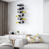 Handdoekhouder voor wandmontage, hangende handdoekstang voor badkamer met 6 vakken, badhanddoekhouder, gastendoekjeshouder, ruimtebesparend badkameraccessoire, handdoekhouder (wit)