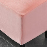 Ottomaanse hoes voor krukhoes - fluwelen kruk voor voetenbank, rechthoekig, stretch overtrek, poef, beschermer, wasbare stoelhoes - Roze, 1 stuk