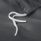 Beddengoed 135 x 200 cm, 4-delig, antraciet - dekbedovertrekken 135 x 200 cm, set van 2 met kussenslopen 80 x 80 cm, beddengoedsets 135 x 200 cm, van microvezel met ritssluiting, zacht, grijs