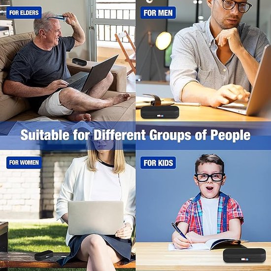 Hardcase brillenkoker, PU lederen brillenetui, krasbestendige draagbare brillenbox met reinigingsdoek, harde schaal, etui, brillenorganizer, brillenopslag voor zonnebril leesbril