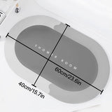 Super absorberende vloermat, 40 x 60 cm, antislip, sneldrogende badkamermatten, rubberen vloeren voor thuis, gemakkelijk te reinigen, badmat voor badkuip, wastafel (grijs)