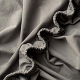 Dubbelpak hoeslakens, 90 x 200 cm, 100% gekamd katoen, 165 gsm, set van 2 lakens 90 x 200 voor matrashoogte tot 25 cm, Jersey, premium kwaliteit, donkergrijs, 90 x 200 cm + 30