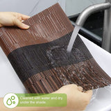 Placemats wasbaar PVC hittebestendig 6 placemats antislip hittebestendige placemats voor thuis restaurant keuken eettafel (45 x 30 cm)