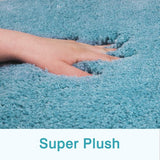 Badmat, antislip, hoogpolig, machinewasbaar, waterabsorberend en zachte microvezels, 60x90 cm