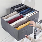 Laden Garderobe Organizer Systeem 7 Vakken 2 Stuks Fleece Garderobe Opbergruimte Opvouwbare Kleding Organizer voor Hoodie, Pullover