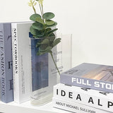 Boekenvaas, Heldere Boekenvaas, Tulpenvaas, Tafeldecoratie, Bloemenvaas, Kleine Vazen voor Tafeldecoratie, Heldere Boekenvaas, Bloemenvaas van helder acryl voor bloemen of kunstbloemen