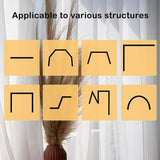 5 meter gebogen gordijnrail met stille rollen, flexibele gordijnrail, buigbare plafondhouder, gordijnscheidingswand, zacht raamrailsysteem, accessoires met 38 haken (128 stuks)