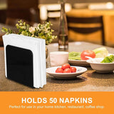 Servethouder voor tafelservettenhouder, metalen servetstandaard, vrijstaande tafelhanddoekdispenser, servetdispenser voor tafels, eten, keuken, werkblad, restaurant, picknick (vierkant)