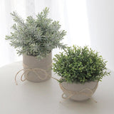 Pakket van 4 kunstplanten, mini-kunstplanten, plastic kunstplanten voor slaapkamer, badkamer, keuken, huis, interieurdecoratie