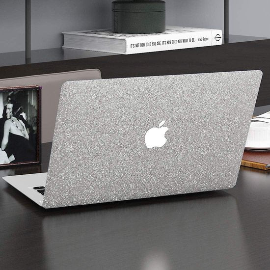 Glitterbehang zilver zelfklevend folie glitter zelfklevend glitterfolie voor meubels kaptafel decoratie meisjes kinderen mobiele telefoon meubels zelfklevend glitterpapier knutselfolie glittereffect 40CMx2M