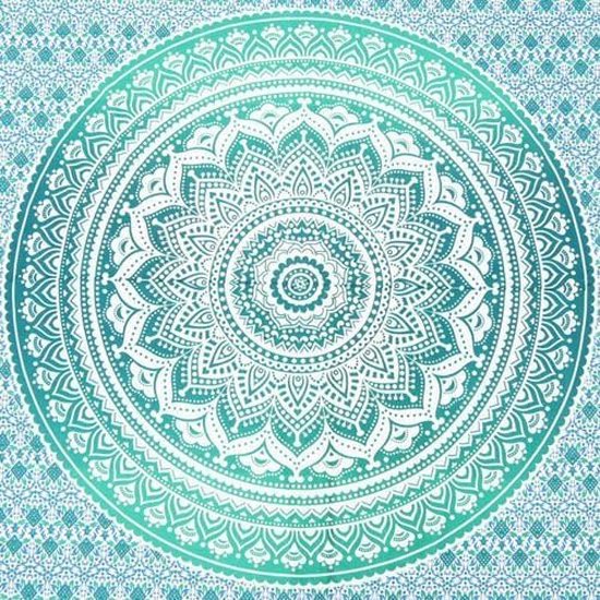 Wandkleed Groene Ombre