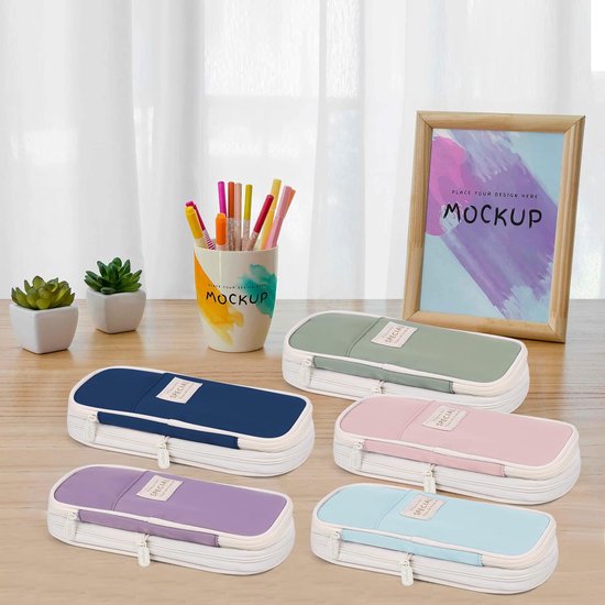 Etui Meisjes Etui Grote capaciteit Etuis voor school en kantoor Tiener Penzakhouder Briefpapier Etui Cadeau, roze, Etui voor meisjes