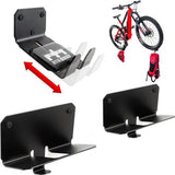 RTR BIKES Crank Pro Professional Fietsophanging, fietshouder voor aan de muur, wandhouder, ideaal voor ruimtebesparend ophangen van de fiets, voor thuis, garage en fietswinkel