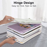 T-shirt-organizer, anti-rimpel T-shirt-organizer stapelbaar, robuuste kledingkast overhemd-organizer, anti-vocht, normale maat (10-pack)