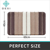 Badkamertapijt, antislip, badmat, 40 x 60 cm, absorberend, zacht, machinewasbaar, voor badkamer, beige