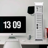 Toiletpapierhouder, verchroomde toiletpapierhouder achter toiletopslag voor toiletkast, toiletpapierhouder met toiletpapierhouder