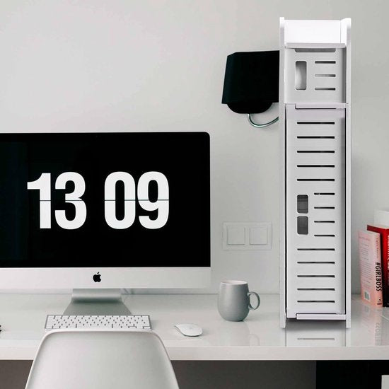 Toiletpapierhouder, verchroomde toiletpapierhouder achter toiletopslag voor toiletkast, toiletpapierhouder met toiletpapierhouder