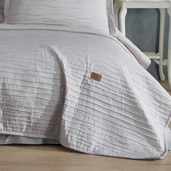 220 x 240 cm en 2 kussenlussen 50 x 70 cm, sprei, sprei, jacquard stof wonen, zacht en modern, grijs