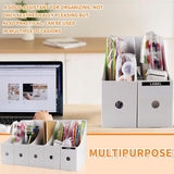 Tijdschriftenhouder, wit, 10 stuks tijdschriftenverzamelaars van kraftpapier, A4-formaat, bureau-organizer voor bestandsmappen, schrijfwaren, kantoorbenodigdheden