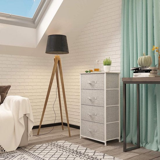 HOMCOM Commode met 7 laden, opbergkast van stof, opvouwbaar HOMCOM Commode met 7 laden, opbergkast van stof, opvouwbaar