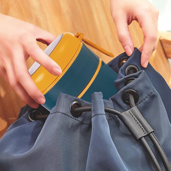 Thermocontainer met handvat, 710 ml roestvrij staal, warmhoudcontainer voor eten en kinderen, thermische lunchbox, voedselcontainer, warmhoudbox, soep, praktische mueslibeker voor eten, soepen