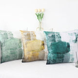 Fluwelen kussensloop, 40 x 40 cm, set van 2 stuks, groen, decoratieve kussenslopen, zacht, esthetische kussensloop, landelijke stijl, sierkussen, knuffelkussen, modern, bankkussen, sierkussen