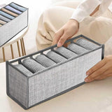 Set van 6 kledingorganizer/garderobeorganizer met 7 vakken/opvouwbare kledingkastorganizer/grote kledingopbergdoos/kledingopbergdoos voor broeken, jeans, overhemden, truien, overhemd