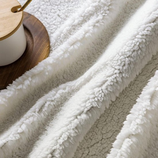 Bankdeken, knuffeldeken, 160 x 210 cm, warme Sherpa-bank, werpdeken, dikke bankdeken, bankdeken, pluizige deken voor bank, donkergrijs