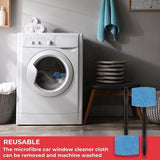 Lange handgreep voorruitreiniger auto ruitenreiniger binnen schone demist - verpakking met 2 stuks