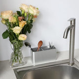 Pennenhouder bureau zilver metaal, bureau-organizer aluminium, cosmetica-penseelhouder, pennenkoker voor kantoor, kinderen, rechthoekig