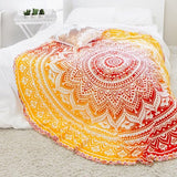 Ronde Roundie Yoga Deken Indiase Mandala Ronde Strandlaken Tapestry Hippie Boho Katoen Tafelkleed Picknick Tuin Gooi Rond 70"