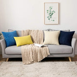 MIULEE Set van 2 kussenslopen, corduroy, decoratieve kussensloop, bankkussen, sierkussenhoes met verborgen ritssluiting, 45 x 45 cm, beige