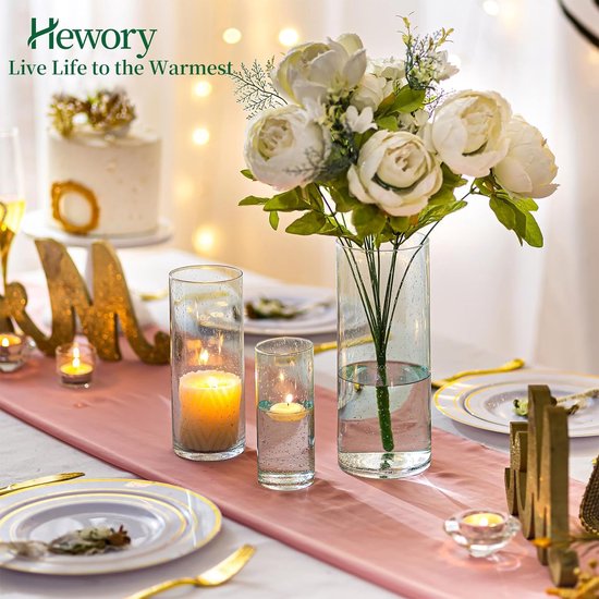 Windlicht,S: 6 x 15 cm, maat M: 8 x 20 cm, maat L: 10 x 25 cm