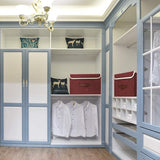 5 stuks opvouwbare opbergdozen met deksel, opbergdozen met deksel, dozen voor kleding, opbergdozen voor speelgoed, rek - rode wijn