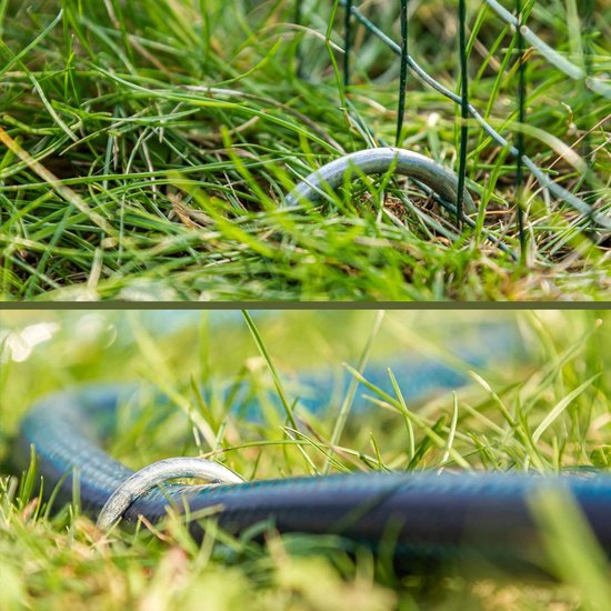 25x grondankers van gecoat staal - robuuste haringen voor bevestiging van worteldoek en folie - grondankers voor tuin en camping - rond (025 stuks - 200x25x3.8mm)