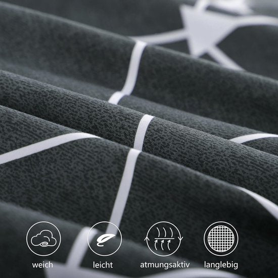 Beddengoed, microvezel, meerkleurig