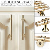 6 stuks T-meubelgrepen, 128 mm, keuken, gouden deurgrepen voor keuken, kastgrepen, ladegrepen, T-stanggreep, keukengrepen, kastgrepen, zinklegering, inclusief schroeven