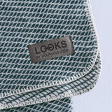 Deken 150x200 cm, deken grijs, hoogwaardige en knuffelzachte katoenmix