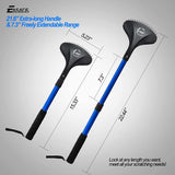 Telescopische ruggenkrabber met lang handvat 21,5 inch verstelbare rugkrabber Telescoop voor vrouwen Mannen Zwangere vrouwen Uitschuifbare kop Lichaamskrabber Intrekbare extra grote borstelkrabber (blauw)