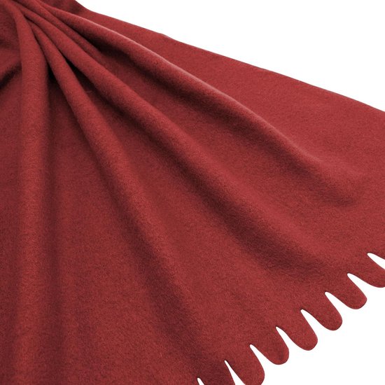 Knuffeldeken, 130x170 cm, fleece, microvezel, rood