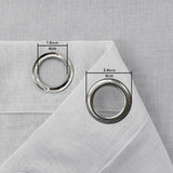 Ombre-gordijnen met oogjes kleurverloop voile pure gradiëntgordijnen set van 2 voor slaapkamer en woonkamer lusgordijnen met striksluitingen 225 x 140 cm (h x b) grijs