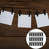 Mini-kledingpinnen voor foto's, 50 stuks houten fotoclips, fotoclips, foto's, handwerk, weergave, zwart