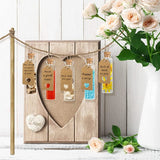 Glazen reageerbuisjes met kurk, 20 ml mini-glazen flessen, kleine reageerbuisjes met hanger, etiketten, trechter, henneptouw, gastgeschenk, bruiloft, feestdecoratie