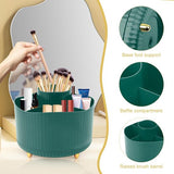 Make-up organizer, 360° cosmetica-organizer, oogschaduwkwast, lippenstiftetui, make-uptafel, organizer, 5 vakken, make-uptafel, accessoires, make-uporganizer voor slaapkamer, badkamer, toilet