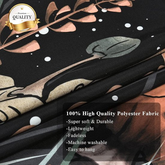 Paddestoel wandtapijt zwart bos slak wandbehang maan sterren planten wanddoek muurkunst wandtapijt voor slaapkamer woonkamer 150x150cm