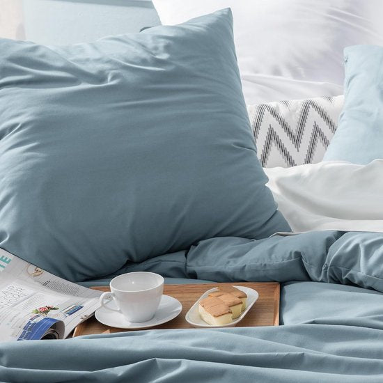 Dekbedovertrek grijsblauw