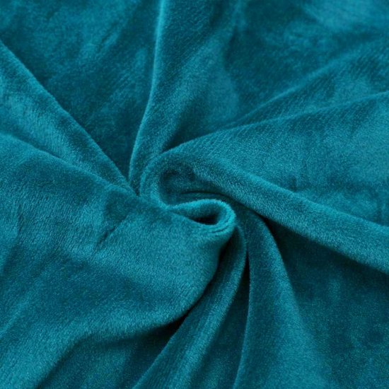 BalladHome Stoelhoezen, set van 6 fluwelen stoelhoezen voor schommelstoelen, eetkamerstoelen, hoezen voor bruiloft, hotel, keuken, banket, feesten, stretch stoelhoezen (6, turquoise)